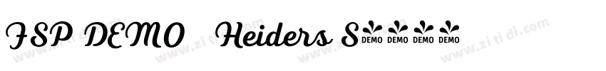 FSP DEMO   Heiders S字体转换